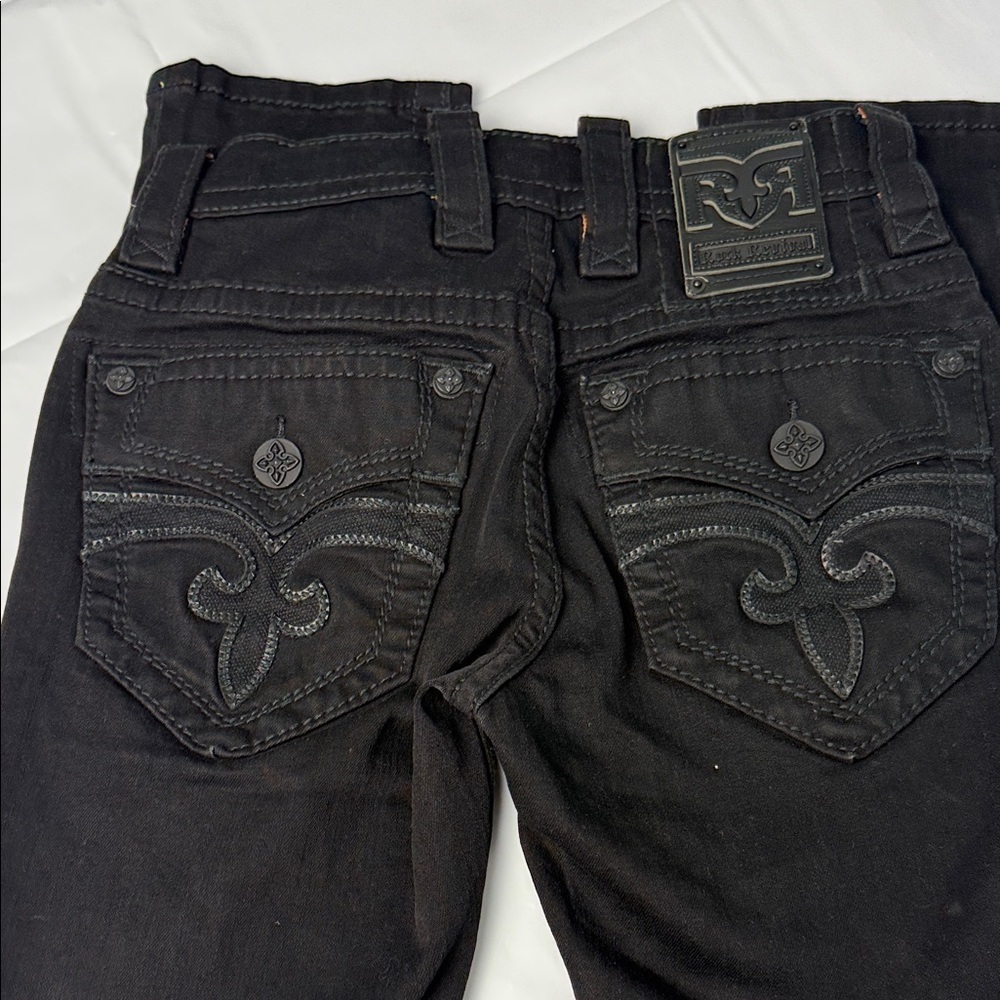 Rock Revival Black Slim Straight Jeans - Picture 4 of 5
